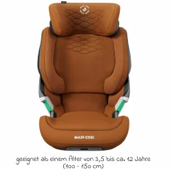 Kindersitz Kore Pro i-Size 3,5 Jahre-12 Jahre (100 cm -150 cm) mit SPS Plus Aufprallschutz & Isofix - Authentic Cognac