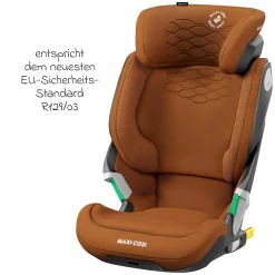 Kindersitz Kore Pro i-Size 3,5 Jahre-12 Jahre (100 cm -150 cm) mit SPS Plus Aufprallschutz & Isofix - Authentic Cognac