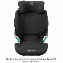 Kindersitz Kore Pro i-Size 3,5 Jahre-12 Jahre (100 cm -150 cm) mit SPS Plus Aufprallschutz & Isofix - Authentic Black