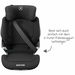 Kindersitz Kore Pro i-Size 3,5 Jahre-12 Jahre (100 cm -150 cm) mit SPS Plus Aufprallschutz & Isofix - Authentic Black
