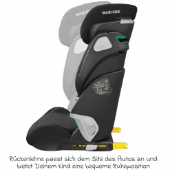 Kindersitz Kore Pro i-Size 3,5 Jahre-12 Jahre (100 cm -150 cm) mit SPS Plus Aufprallschutz & Isofix - Authentic Black