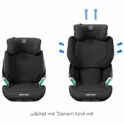 Kindersitz Kore Pro i-Size 3,5 Jahre-12 Jahre (100 cm -150 cm) mit SPS Plus Aufprallschutz & Isofix - Authentic Black
