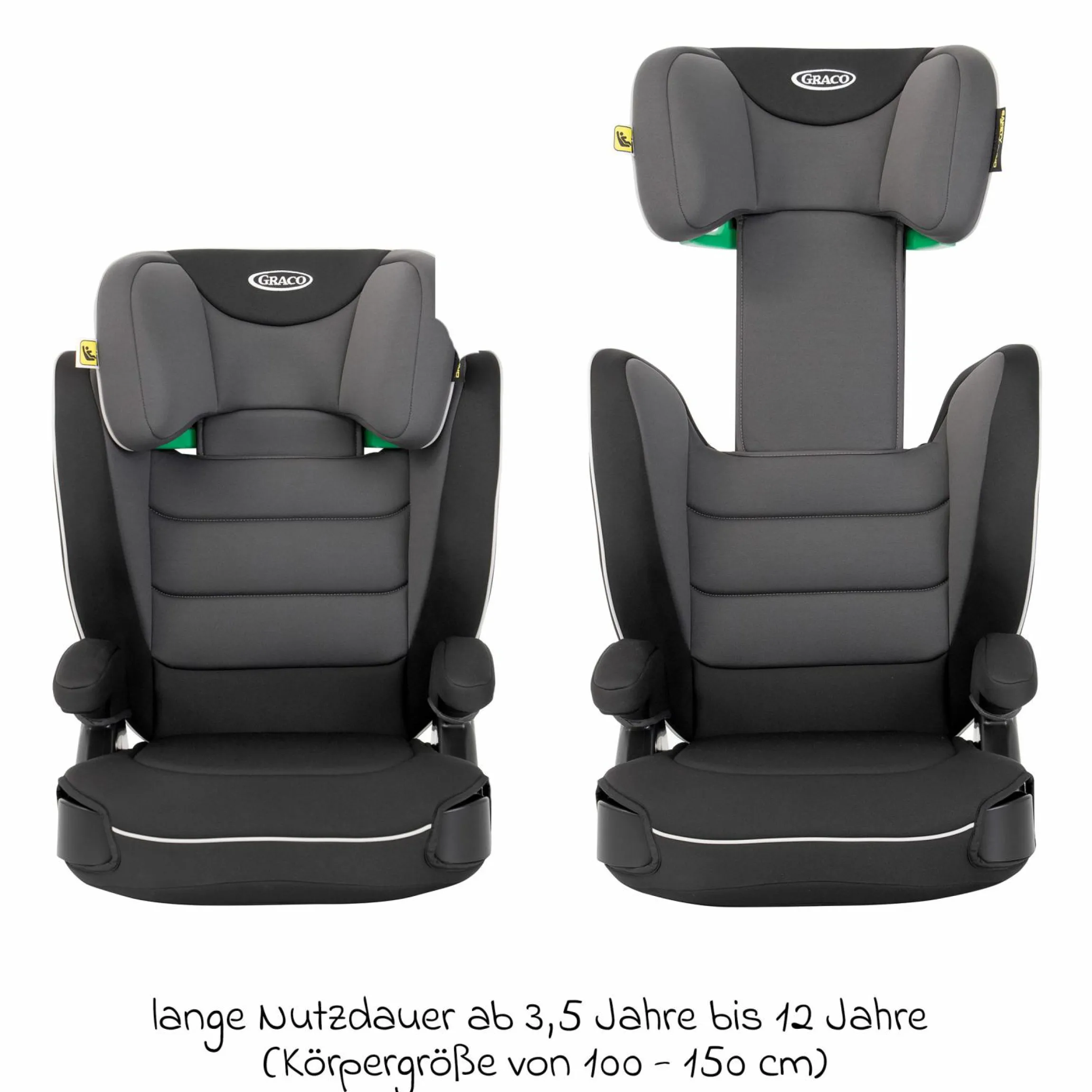 Kindersitz Logico L i-Size ab 3,5 Jahre - 12 Jahre (100 cm -150 cm) inkl. Getränkehalter - Midnight - Kollektion 2025