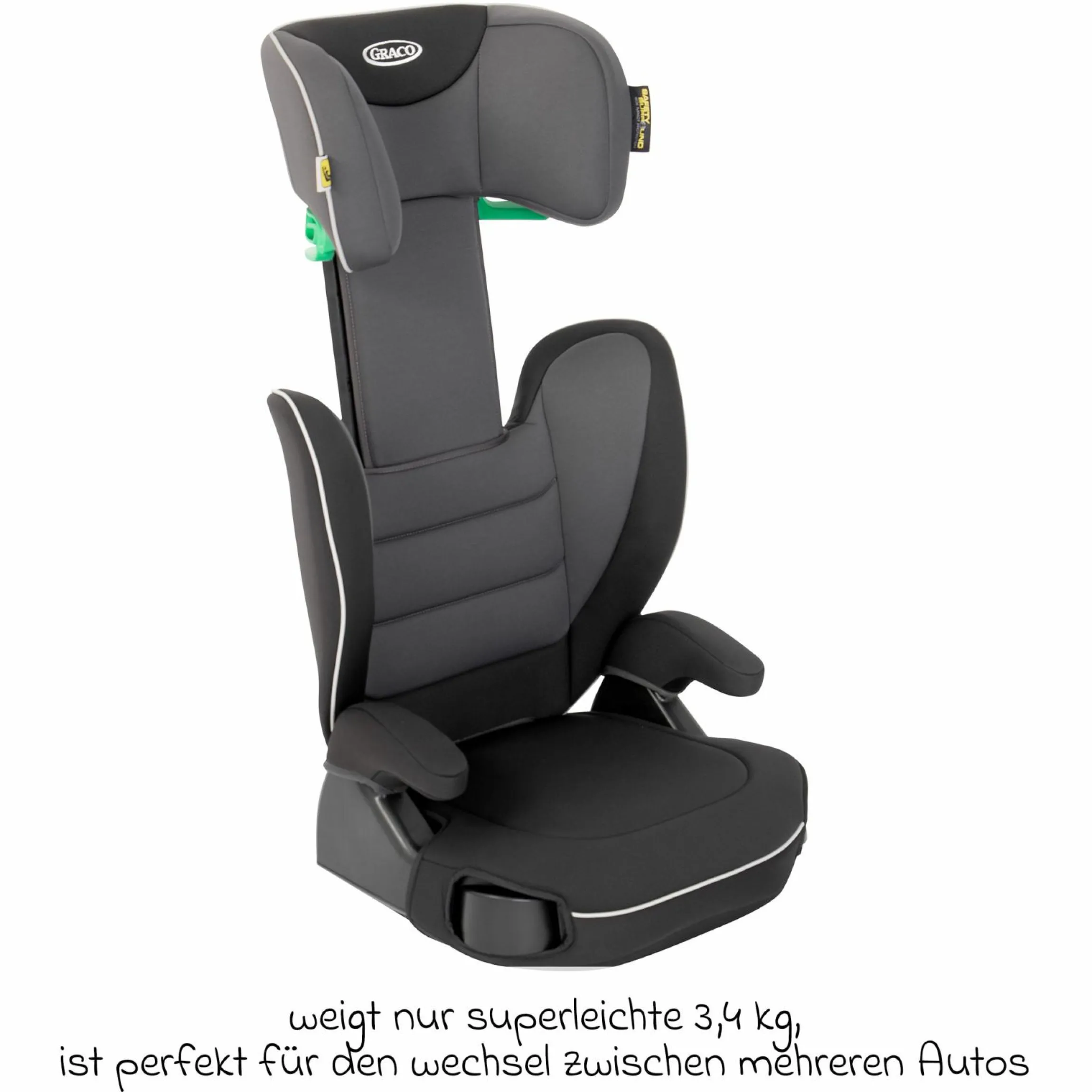 Kindersitz Logico L i-Size ab 3,5 Jahre - 12 Jahre (100 cm -150 cm) inkl. Getränkehalter - Midnight - Kollektion 2025