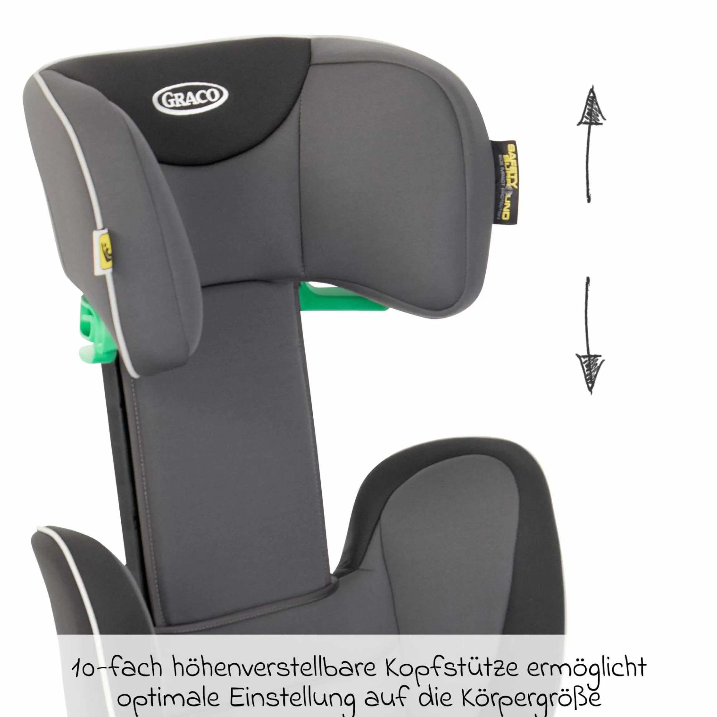 Kindersitz Logico L i-Size ab 3,5 Jahre - 12 Jahre (100 cm -150 cm) inkl. Getränkehalter - Midnight - Kollektion 2025