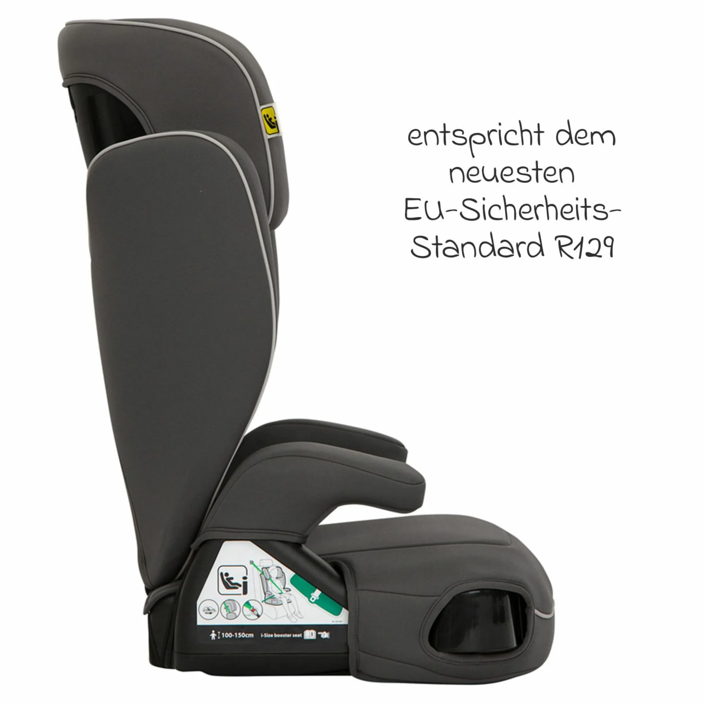 Kindersitz Logico L i-Size ab 3,5 Jahre - 12 Jahre (100 cm - 150 cm) inkl. Getränkehalter - Iron - Kollektion 2025