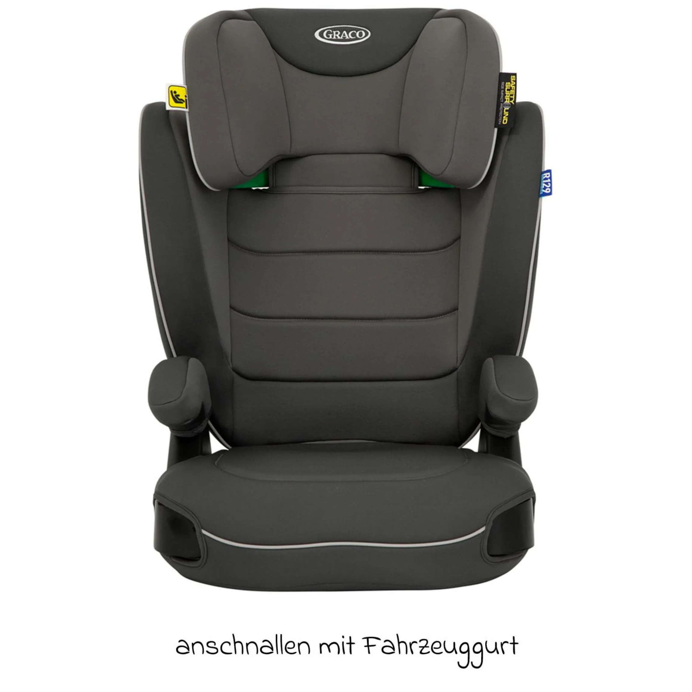 Kindersitz Logico L i-Size ab 3,5 Jahre - 12 Jahre (100 cm - 150 cm) inkl. Getränkehalter - Iron - Kollektion 2025