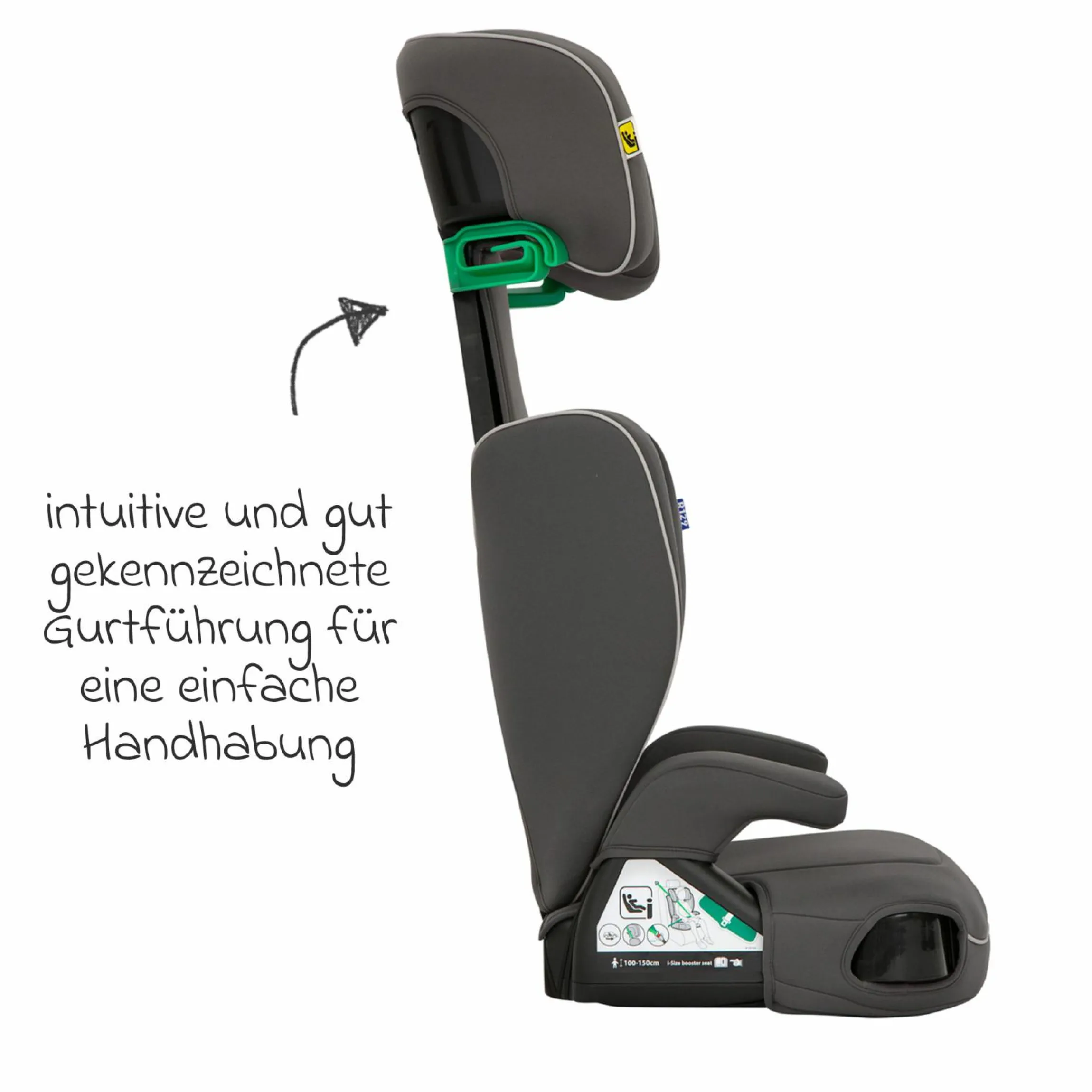 Kindersitz Logico L i-Size ab 3,5 Jahre - 12 Jahre (100 cm - 150 cm) inkl. Getränkehalter - Iron - Kollektion 2025
