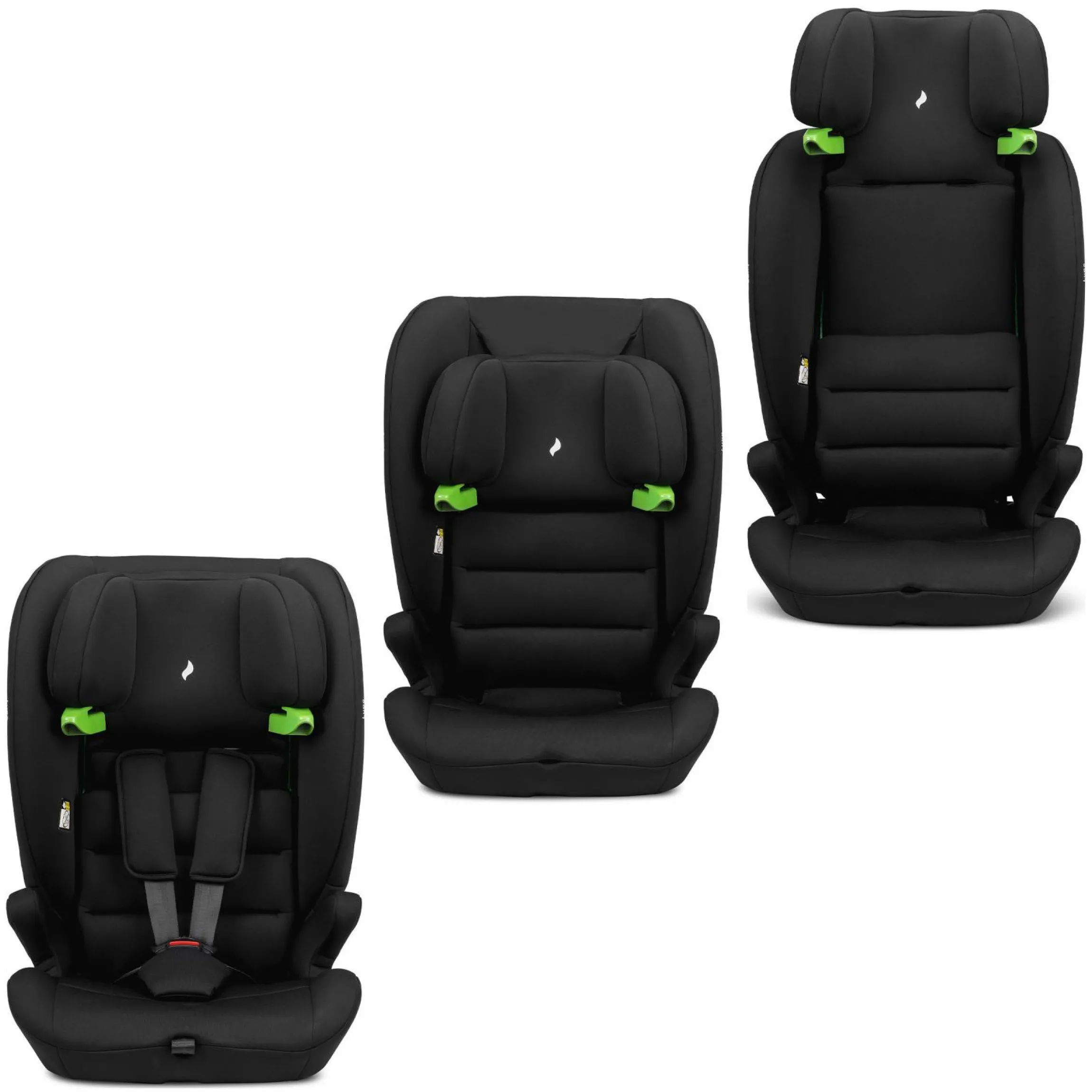 Kindersitz Lupo i-Size ab 15 Monate - 12 Jahre (76 cm - 150 cm) - Black - Kollektion 2025