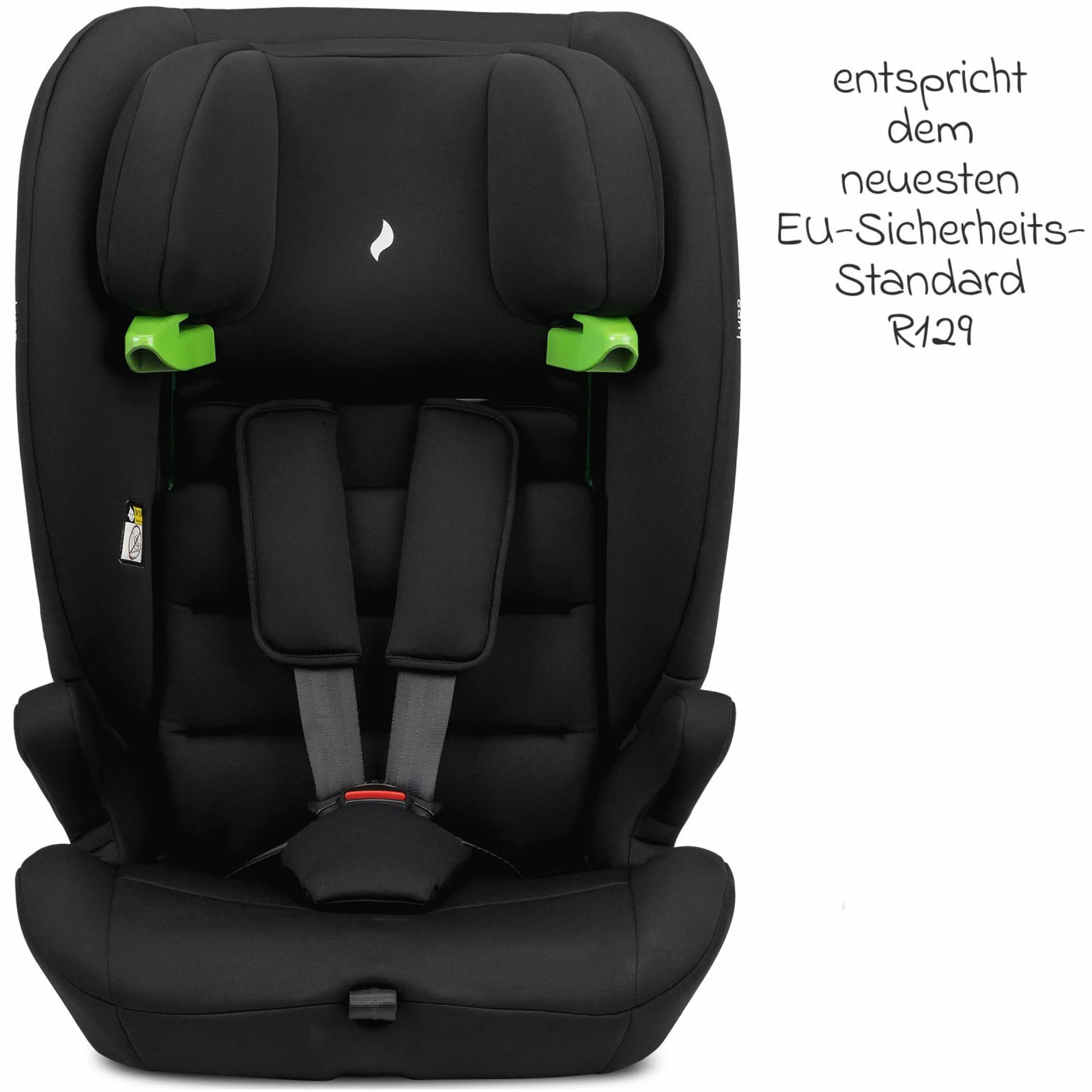 Kindersitz Lupo i-Size ab 15 Monate - 12 Jahre (76 cm - 150 cm) - Black - Kollektion 2025