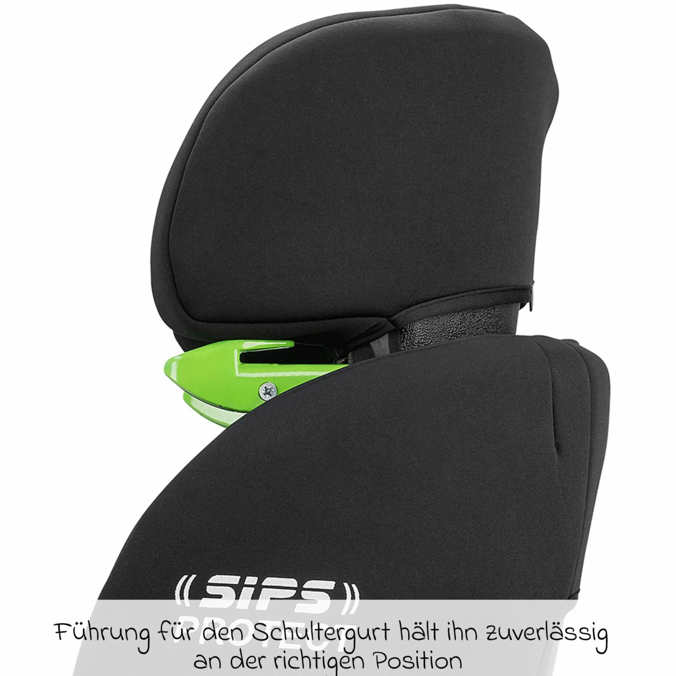 Kindersitz Lupo i-Size ab 15 Monate - 12 Jahre (76 cm - 150 cm) - Black - Kollektion 2025