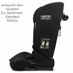 Kindersitz Lupo Isofix i-Size ab 15 Monate - 12 Jahre (76 cm - 150) mit Isofix & Top-Tether - Black - Kollektion 2025