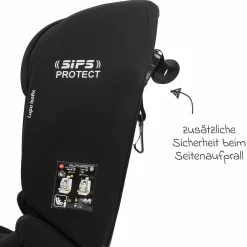 Kindersitz Lupo Isofix i-Size ab 15 Monate - 12 Jahre (76 cm - 150) mit Isofix & Top-Tether - Black - Kollektion 2025