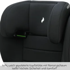 Kindersitz Musca Isofix i-Size ab 3 Jahre - 12 Jahre (100 cm - 150 cm) mit Isofix - Black - Kollektion 2025