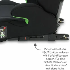 Kindersitz Musca Isofix i-Size ab 3 Jahre - 12 Jahre (100 cm - 150 cm) mit Isofix - Black - Kollektion 2025