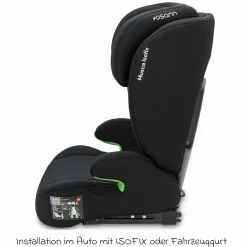 Kindersitz Musca Isofix i-Size ab 3 Jahre - 12 Jahre (100 cm - 150 cm) mit Isofix - Black - Kollektion 2025