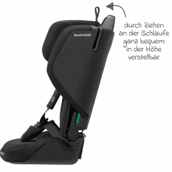 Kindersitz Nomad Plus i-Size ab 15 Monate - 4 Jahre (76 cm - 105 cm) (9-18 kg) klappbar, nur 4,26 kg leicht & Reisetasche - Authentic Black - Kollektion 2025