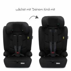 Kindersitz Oli i-Size 9 Monate - 12 Jahre (76 cm - 150 cm) inkl. Autositz-Tasche - Schwarz