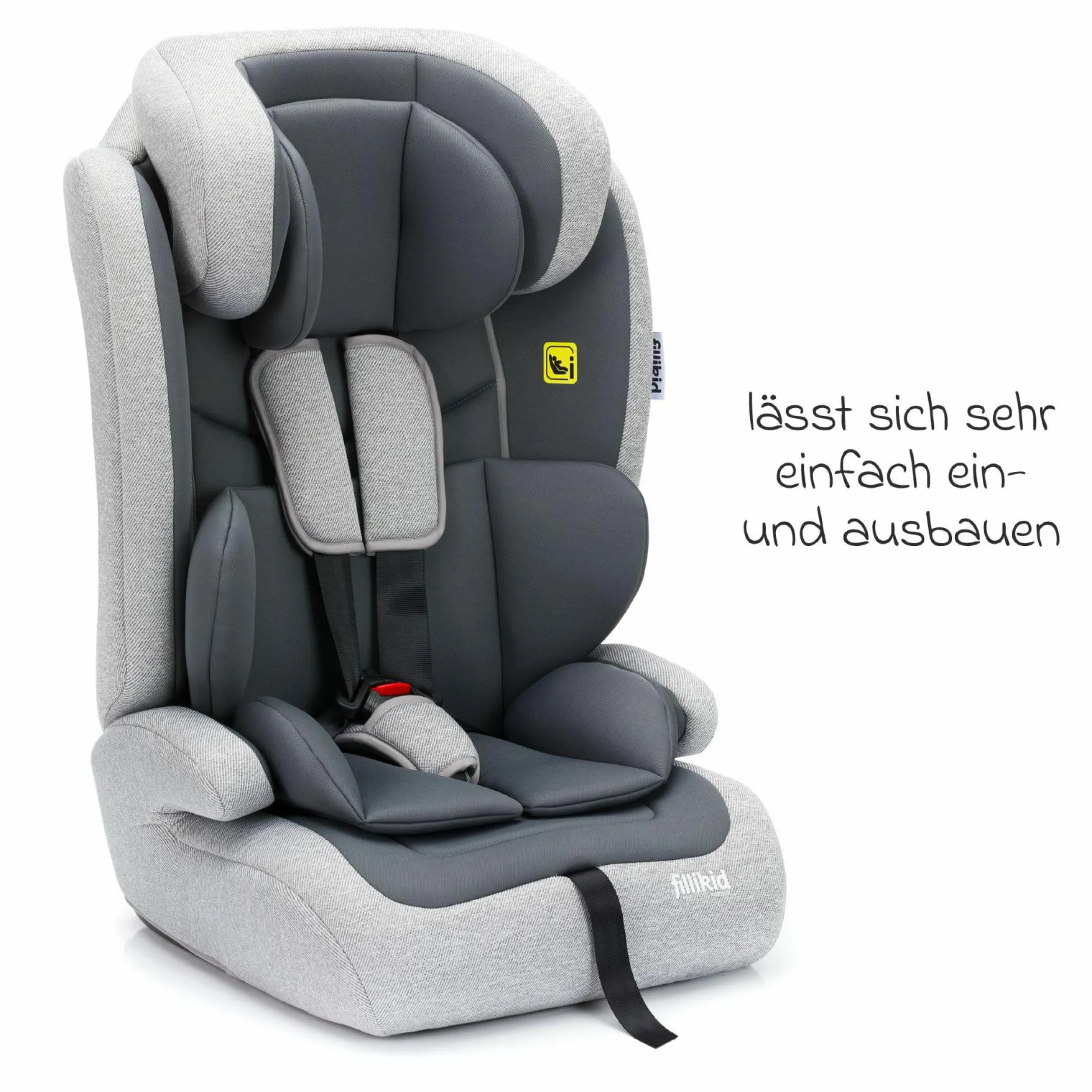 Kindersitz Oli i-Size 9 Monate - 12 Jahre (76 cm - 150 cm) - Grau
