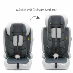 Kindersitz Oli i-Size 9 Monate - 12 Jahre (76 cm - 150 cm) inkl. Autositz-Tasche - Grau