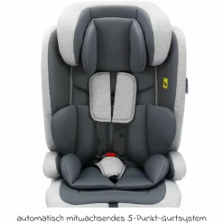 Kindersitz Oli i-Size 9 Monate - 12 Jahre (76 cm - 150 cm) inkl. Autositz-Tasche - Grau