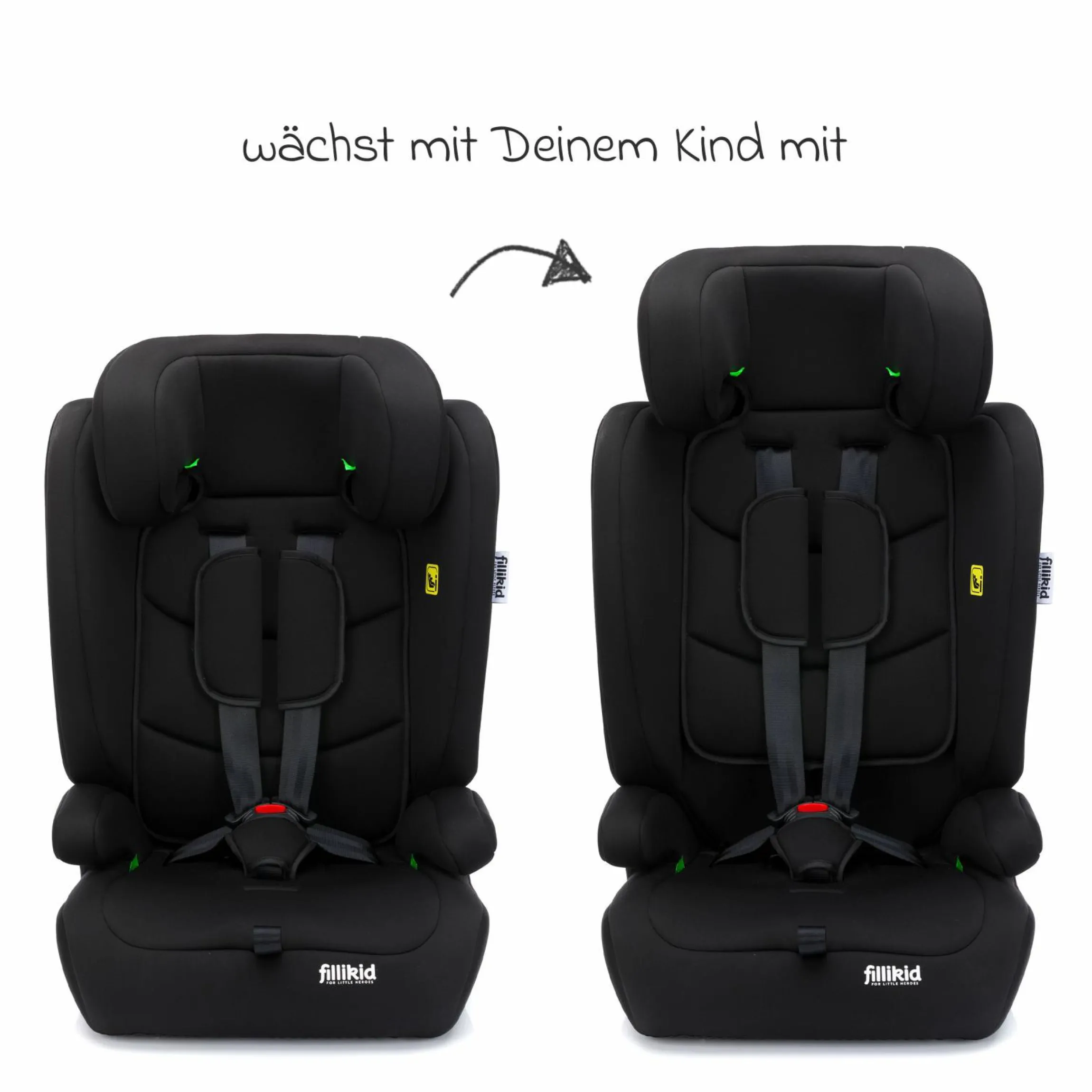 Kindersitz Oli i-Size 9 Monate - 12 Jahre (76 cm - 150 cm) - Schwarz