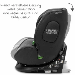 Kindersitz One maxi ab 3 Jahre - 12 Jahre (100 cm - 150 cm) drehbar bis 180° inkl. Isofix-Basis - Universe Grey - Kollektion 2025