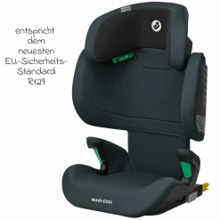 Kindersitz RodiFix M i-Size ab 3,5 Jahre - 12 Jahre (100 cm -150 cm (15-36 kg) mit G-Cell Seitenaufprallschutz & Isofix - Basic Grey - Kollektion 2025