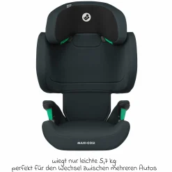 Kindersitz RodiFix M i-Size ab 3,5 Jahre - 12 Jahre (100 cm -150 cm (15-36 kg) mit G-Cell Seitenaufprallschutz & Isofix - Basic Grey - Kollektion 2025