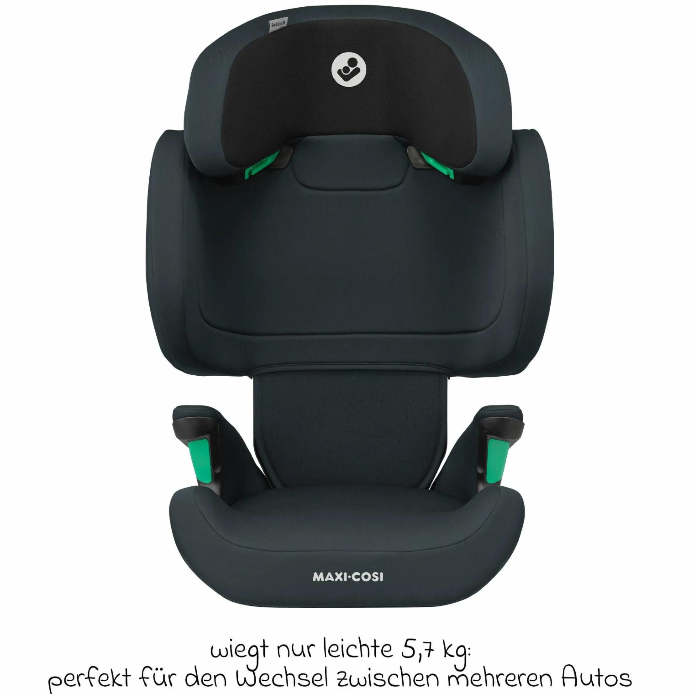 Kindersitz RodiFix M i-Size ab 3,5 Jahre - 12 Jahre (100 cm -150 cm (15-36 kg) mit G-Cell Seitenaufprallschutz & Isofix - Basic Grey - Kollektion 2025