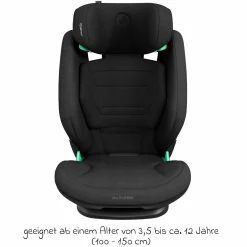 Kindersitz RodiFix Pro2 i-Size ab 3,5 Jahre - 12 Jahre (100 cm-150 cm) (15-36 kg) mit G-Cell Seitenaufprallschutz & Isofix - Authentic Black