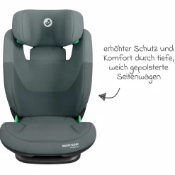 Kindersitz RodiFix S i-Size ab 3,5 Jahre - 12 Jahre (100 cm - 150 cm) (15-36 kg) mit G-Cell Seitenaufprallschutz & Isofix - Tonal Graphite