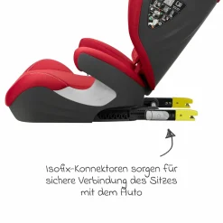 Kindersitz Sora-Fix i-Size ab 3,5 Jahre - 12 Jahre (100 cm - 150 cm) mit Isofix nur 5,5 kg - Maple Red