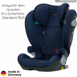 Kindersitz Sora-Fix i-Size ab 3,5 Jahre - 12 Jahre (100 cm - 150 cm) mit Isofix nur 5,5 kg - Lila