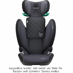 Kindersitz Sora-Fix i-Size 100 cm - 150 cm / 3,5 Jahre bis 12 Jahre mit Isofix - Grey & Black - Kollektion 2025