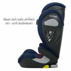 Kindersitz Sora-Fix i-Size ab 3,5 Jahre - 12 Jahre (100 cm - 150 cm) mit Isofix nur 5,5 kg - River Blue