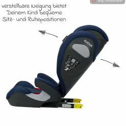 Kindersitz Sora-Fix i-Size ab 3,5 Jahre - 12 Jahre (100 cm - 150 cm) mit Isofix nur 5,5 kg - Lime Green