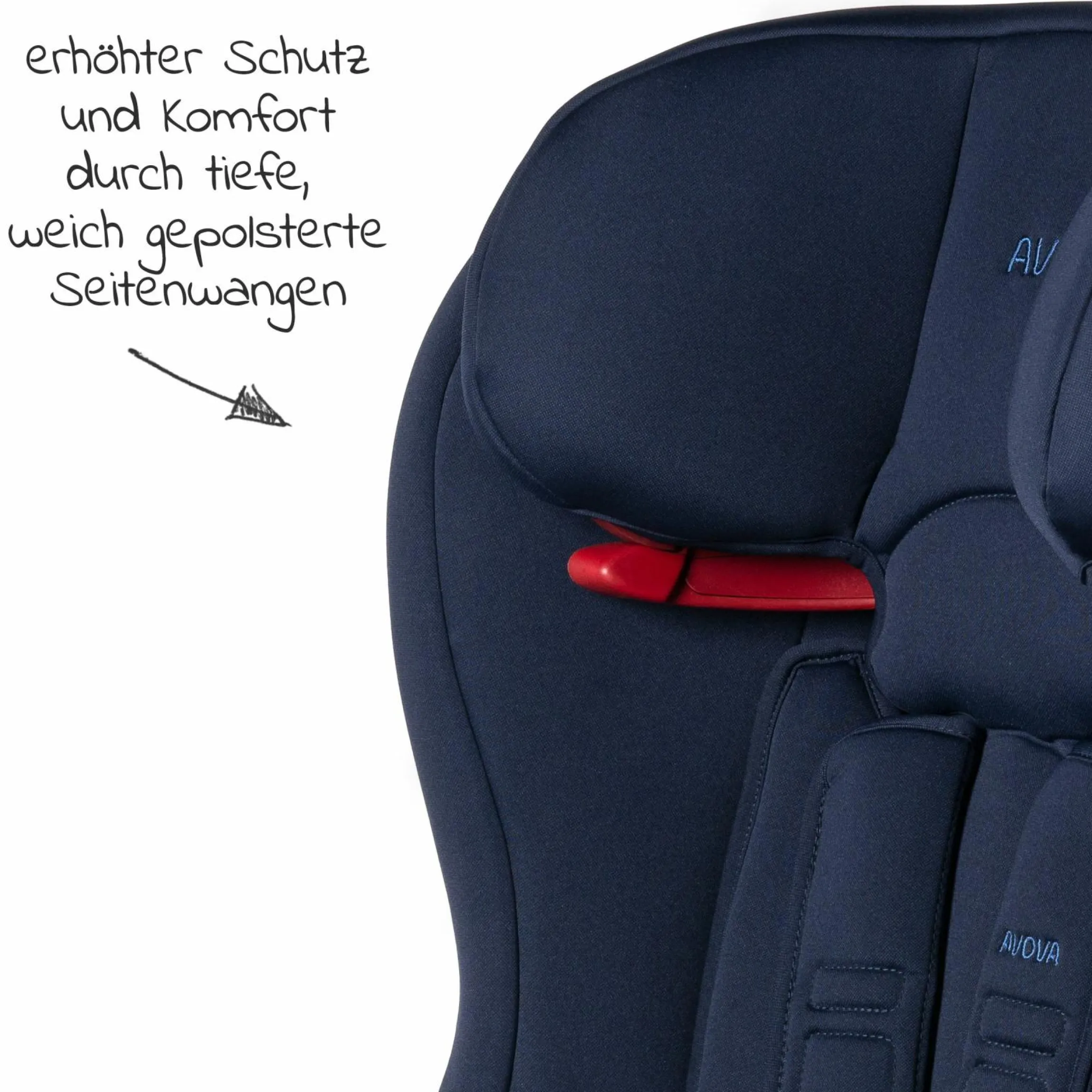 Kindersitz Sperling-Fix i-Size 76 cm - 150 cm / ab 15 Monate bis 12 Jahre mit Isofix & Top Tether - Atlantic Blue - Kollektion 2024
