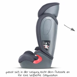 Kindersitz Star i-Size 100 cm - 150 cm / 3 Jahre bis 12 Jahre - Atlantic Blue - Koala Grey - Kollektion 2025