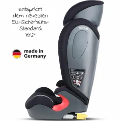 Kindersitz Star-Fix i-Size 100 cm - 150 cm / 3 Jahre bis 12 Jahre mit Isofix - Pearl Black - Kollektion 2025