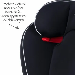 Kindersitz Star-Fix i-Size 100 cm - 150 cm / 3 Jahre bis 12 Jahre mit Isofix - Pearl Black - Kollektion 2025
