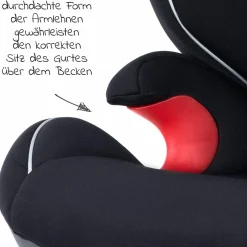 Kindersitz Star-Fix i-Size 100 cm - 150 cm / 3 Jahre bis 12 Jahre mit Isofix - Pearl Black - Kollektion 2025