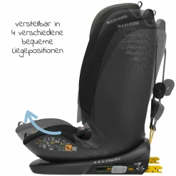 Kindersitz Titan Plus i-Size ab 15 Monate - 12 Jahre (76 cm-150 cm) (9-36 kg) mit G-Cell Seitenaufprallschutz, Isofix & Top Tether - Authentic Black - Kollektion 2025