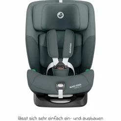 Kindersitz Titan S i-Size ab 15 Monate - 12 Jahre (76 cm - 150 cm) mit G-Cell Seitenaufpralltechnologie mit Isofix & Top Tether - Tonal Graphite - Kollektion 2025