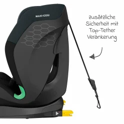 Kindersitz Titan S i-Size ab 15 Monate - 12 Jahre (76 cm - 150 cm) mit G-Cell Seitenaufpralltechnologie mit Isofix & Top Tether - Tonal Black - Kollektion 2025