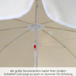 Kindersitzgruppe Picknick for 4 Deluxe inkl. Sonnenschirm - Grau