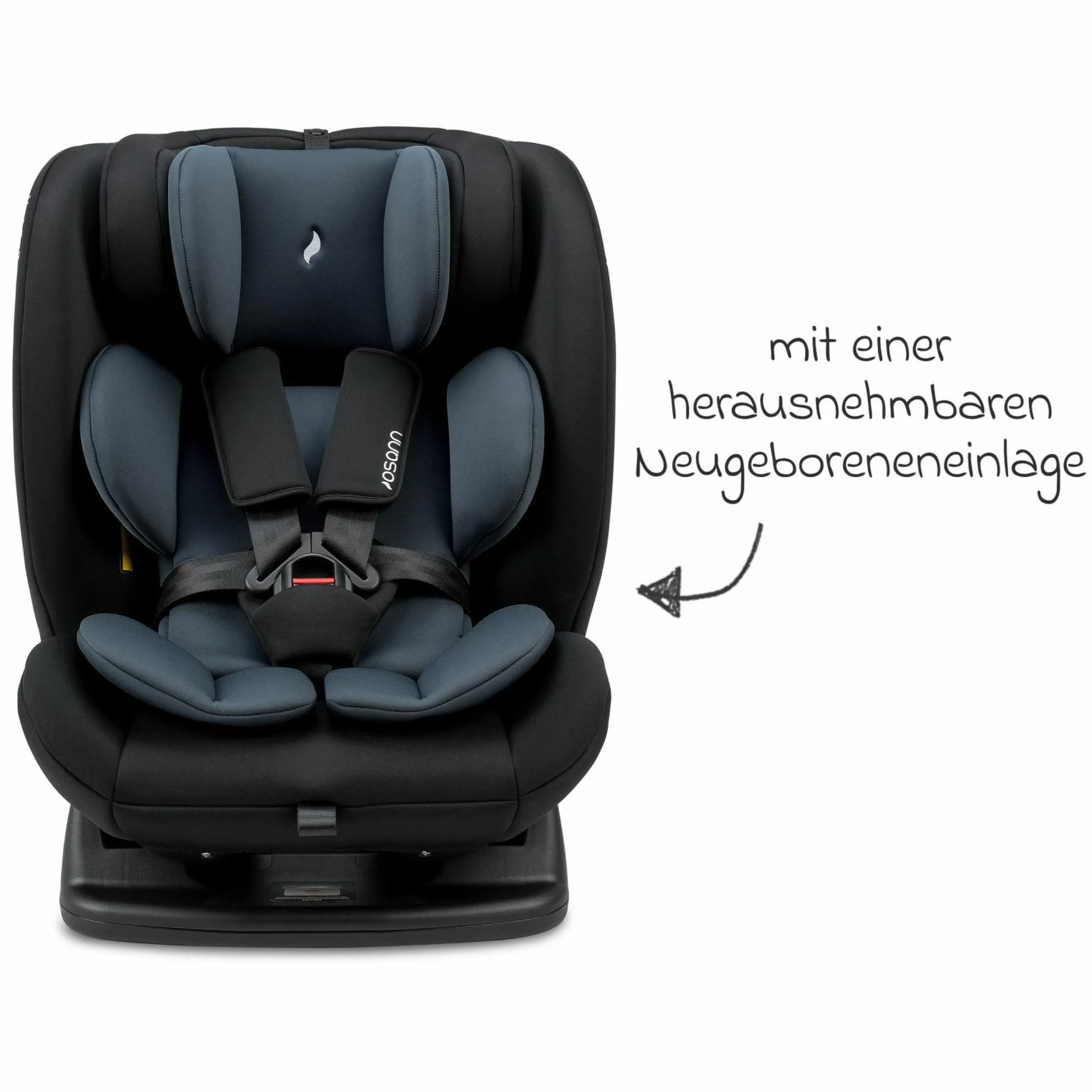 Kindersitz-Reboarder Huddle 2 i-Size ab Geburt -12 Jahre (40 cm - 150 cm) Befestigung mit Fahrzeuggurt - Nero - Kollektion 2025