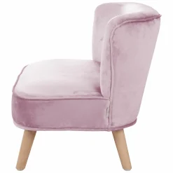 Kindersofa gepolster, mit Samtstoff bezogen - Lil Sofa - Rosa Mauve
