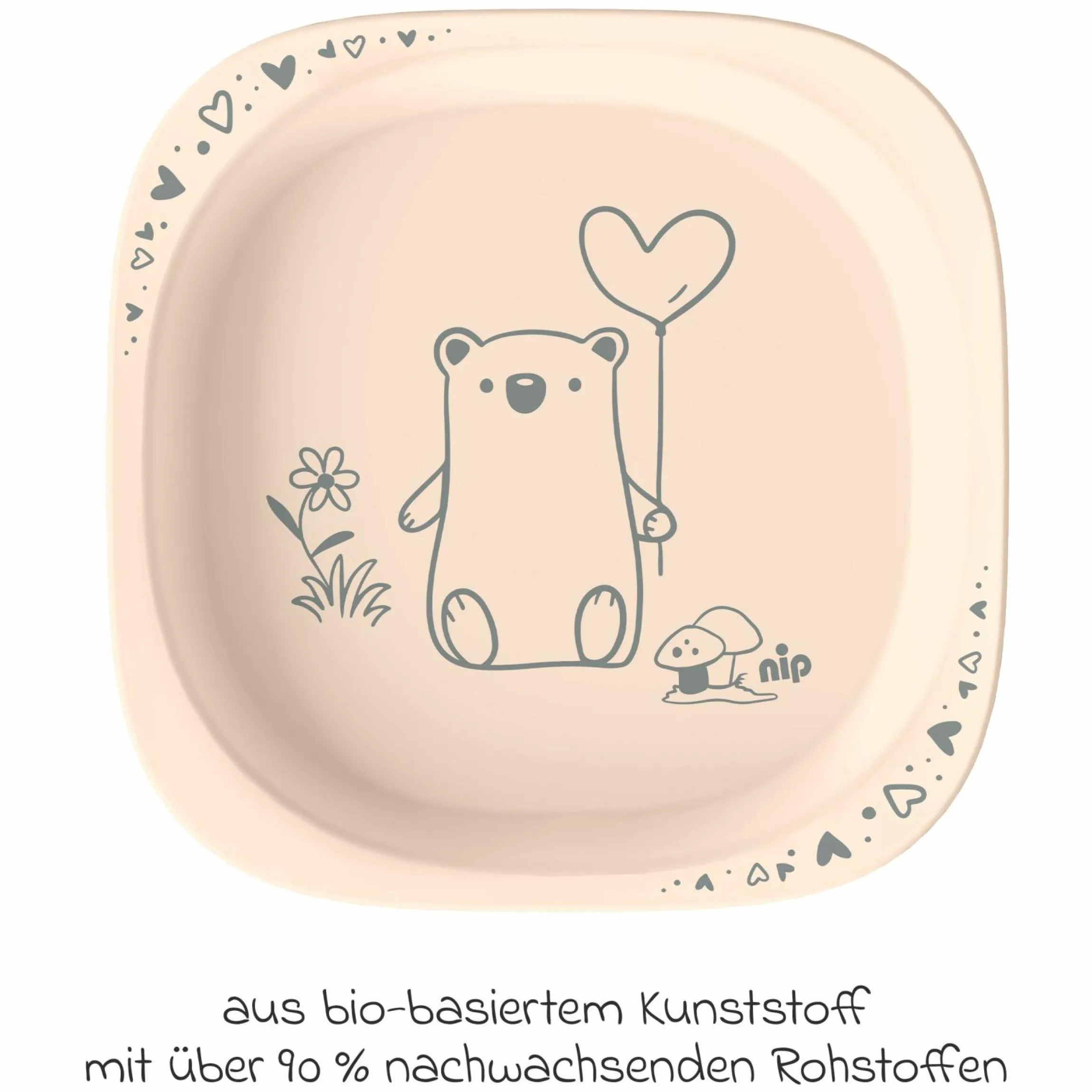 Kinderteller 2er Pack eat green - Lila