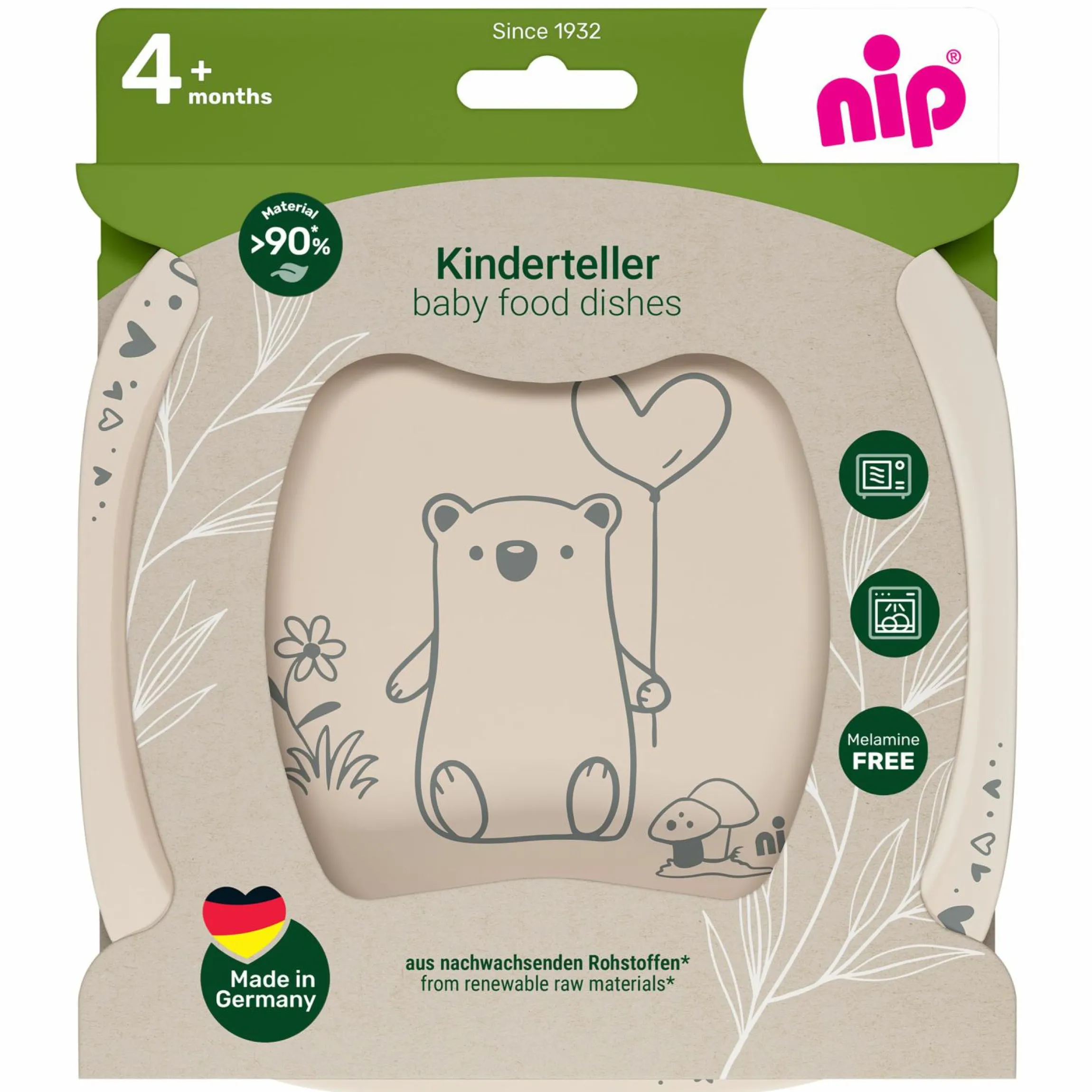 Kinderteller 2er Pack eat green - Lila